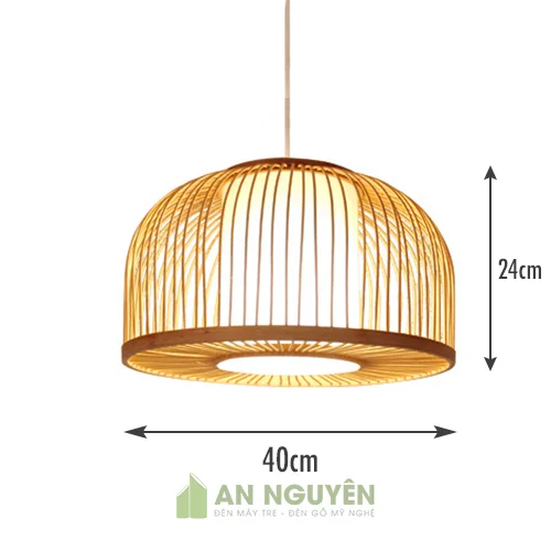 Đèn mây tre nửa cầu lồng vải ở TPHCM giá rẻ