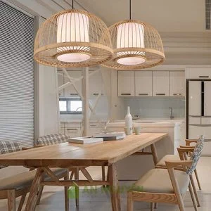 Đèn mây tre nửa cầu lồng vải ở TPHCM giá rẻ