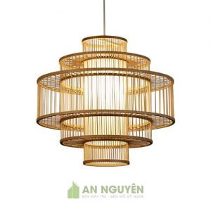 Đèn lồng mây tre hình trụ lồng nhau