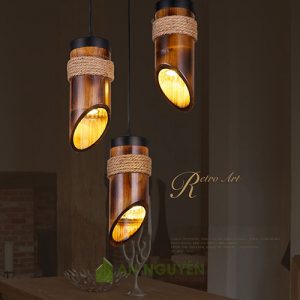 Đèn Mây Tre: Mẫu đèn ống tre thả trần cực đẹp và lạ