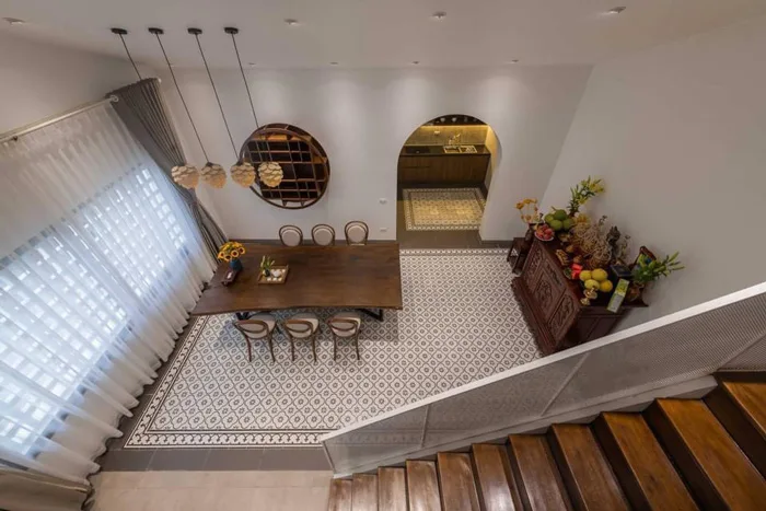 Đèn gỗ thả hình quả thông trang trí nhà hàng quán cafe size nhỏ