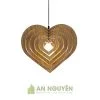Đèn gỗ trang trí hình trái tim trang trí quán trà sữa dễ thương