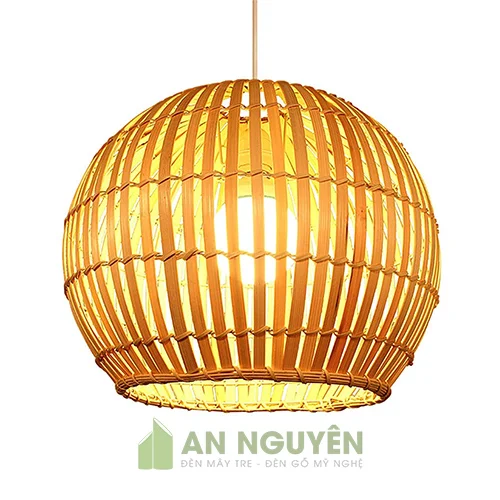 Đèn mây tre đan tôn lên nét giản dị cho không gian sống của gia đình (2)