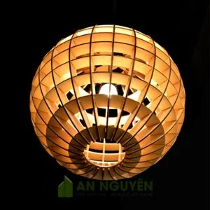 Đèn Gỗ Đèn thả trần trang trí bằng gỗ tphcm