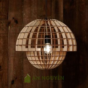 Đèn Gỗ Đèn thả trần trang trí bằng gỗ tphcm