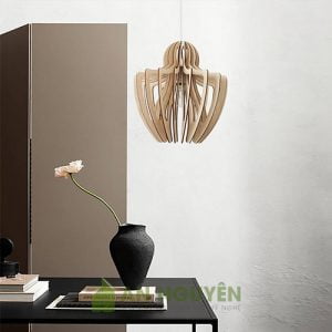Đèn Gỗ Đèn thả trần trang trí bằng gỗ tphcm