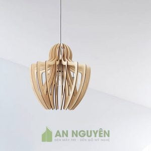 Đèn Gỗ Đèn thả trần trang trí bằng gỗ tphcm