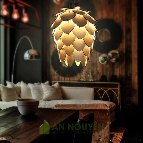 Đèn Gỗ Trang Trí Phòng Khách, đẹp thanh lịch
