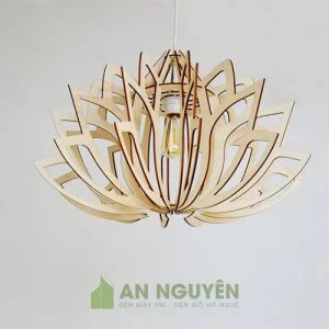 Đèn Gỗ Đèn thả trần trang trí bằng gỗ tphcm