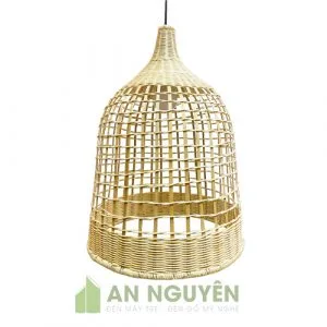Đèn mây tre mẫu chuông thưa 37 50cm