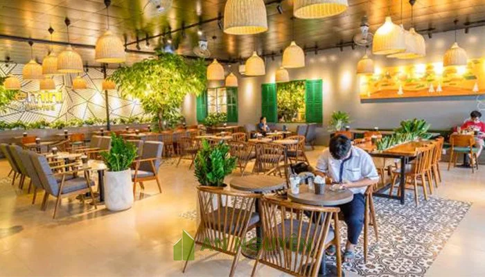 Đèn mây tre trang trí nhà hàng, quán ăn, homestay đèn thả bằng tre