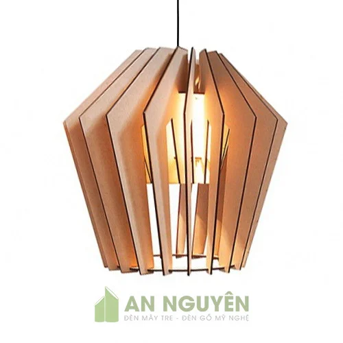 Đèn gỗ để bàn trang trí phòng đọc sách, kệ ti vi, bàn đầu giường DG043