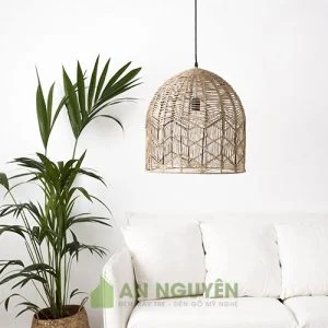 Đèn mây tre đang thả trần trang trí mây tre An Nguyên