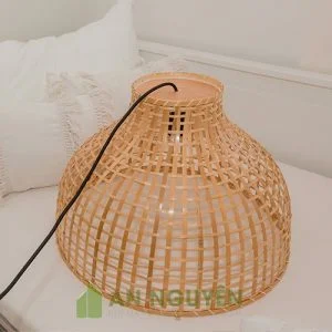 Đèn Mây Tre: Mẫu đèn cật tre trang trí quán nhậu ngoài trời
