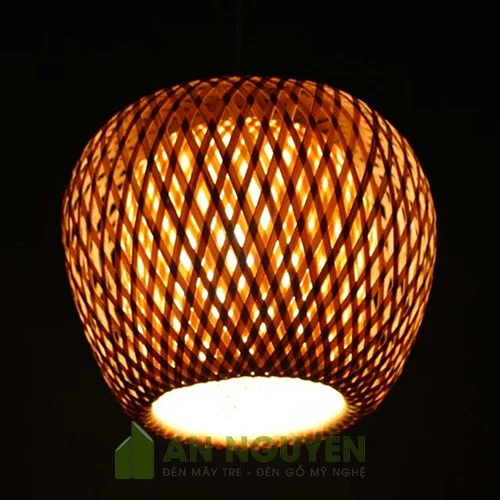 Đèn Mây Tre: Mẫu đèn mây tre đan trang trí ở TPHCM AN NGUYÊN