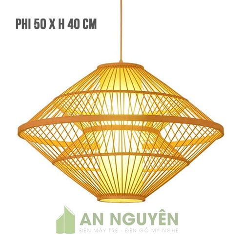 đèn tăm tre phi thuyền hai tầng