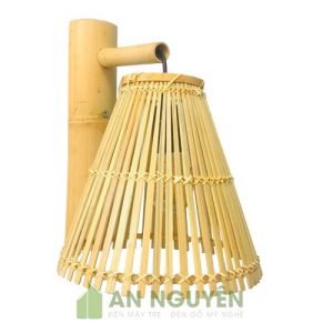 Đèn Mây Tre: Mẫu đèn vách bằng cật tre trang trí quán ăn, nhà hàng