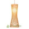 Mẫu đèn tăm tre đan kiểu đồng hồ cát nghệ thuật - An Nguyên Bamboo