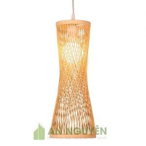 Mẫu đèn tăm tre đan kiểu đồng hồ cát nghệ thuật - An Nguyên Bamboo