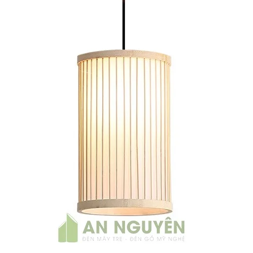 Đèn mây tre trang trí bàn ăn đơn giản - An Nguyên