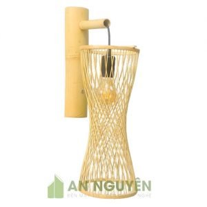 Đèn Mây Tre: Mẫu đèn vách mây tre đan tăm tre nghệ thuật