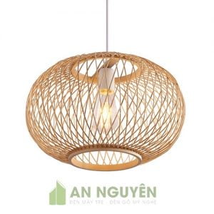 Đèn Mây Tre: Mẫu tăm tre rối hình cầu trang trí nhà hàng siêu đẹp