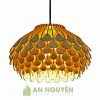 Đèn Gỗ: Mẫu đèn gỗ hoa thả trần trang trí phòng khách, sảnh tiệc