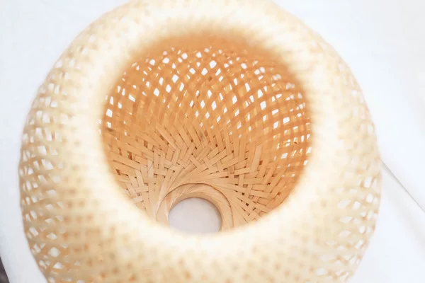 Đèn Mây Tre: Mẫu đèn thả hai lớp mây tre phi 20 cm trang trí