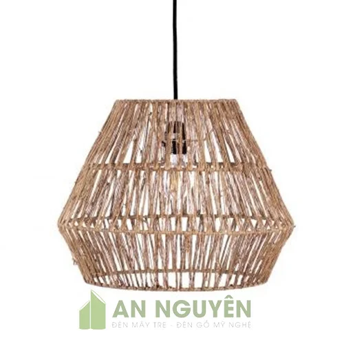 Đèn Mây Tre: Mẫu đèn dây đay đan trên khung sắt giá siêu rẻ