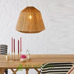 Đèn thả mây tre đan, đèn dây đay trang trí giá rẻ ở tphcm - An Nguyên Lighting
