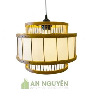 Đèn Mây Tre: Mẫu đèn tăm lồng vải trang trí nhà hàng sang trọng