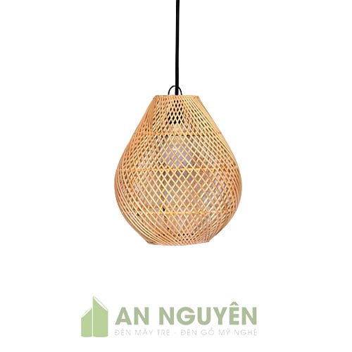 đèn mây đan hình tổ chim