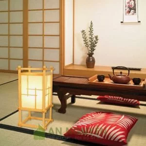 Đèn Gỗ: Mẫu đèn sàn trang trí bằng gỗ thật trang trí spa, phòng thiền