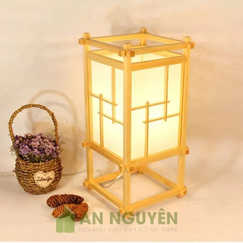 Đèn Gỗ: Mẫu đèn sàn trang trí bằng gỗ thật trang trí spa, phòng thiền