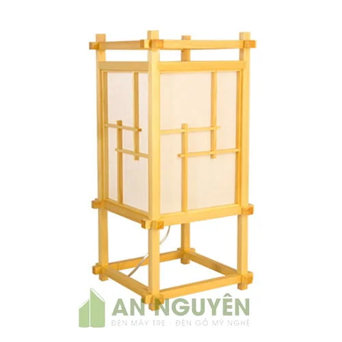 Đèn Gỗ: Mẫu đèn sàn trang trí bằng gỗ thật trang trí spa, phòng thiền