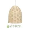 Đèn Mây Tre: Mẫu đèn chuông mây không có cổ đan kín phi 29 H40cm
