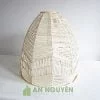Đèn Mây Tre: Mẫu đèn mây đan trên khung sắt trang trí quán ăn size nhỏ