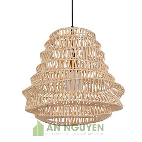 đèn mây đan nhiều tầng