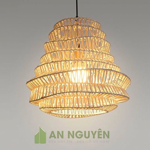 đèn mây đan nhiều tầng