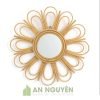 Gương Mây: Mẫu gương mây hình bông hoa decor phòng khách sạn