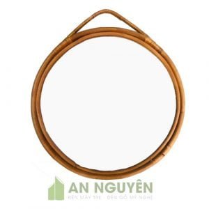 Gương Mây: Mẫu gương mây tròn đơn giản cho phong cách tối giản