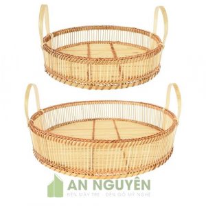 Khay Tre: Mẫu khay tre đựng trái cây, làm giỏ quà Tết - Mẫu số 2