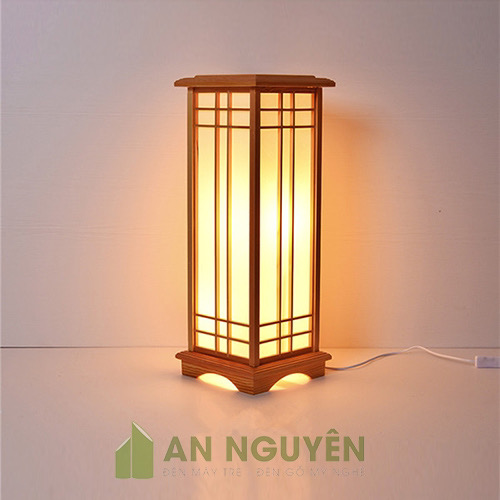 Đèn Gỗ: Mẫu đèn gỗ để sàn, để bàn trang trí bằng gỗ thật