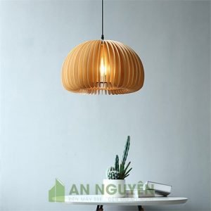 Đèn Gỗ: Mẫu đèn thả gỗ trang trí bàn ăn, bàn bar đẹp ở TPHCM
