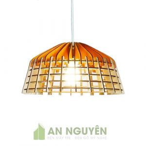 Đèn Gỗ: Mẫu đèn gỗ thả trần trang trí bàn ăn nhà hàng, khách sạn