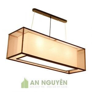 Đèn Vải: Đèn vải thả bàn ăn hình chữ nhật cực đẹp giá rẻ