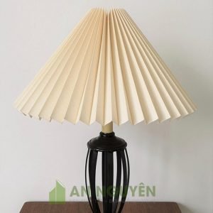 Đèn Vải: Chụp đèn vải trang trí kiểu gấp hình chóp TPHCM
