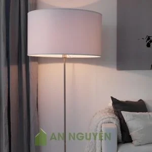 Đèn Vải: Mẫu đèn vải trụ tròn phi 50 trang trí không gian rộng, chụp đèn cây lớn