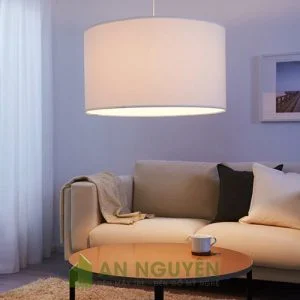 Đèn Vải: Mẫu đèn vải trụ tròn phi 50 trang trí không gian rộng, chụp đèn cây lớn