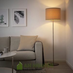Đèn Vải: Mẫu đèn vải trụ tròn phi 40 phòng ngủ, chụp đèn sàn phòng ngủ